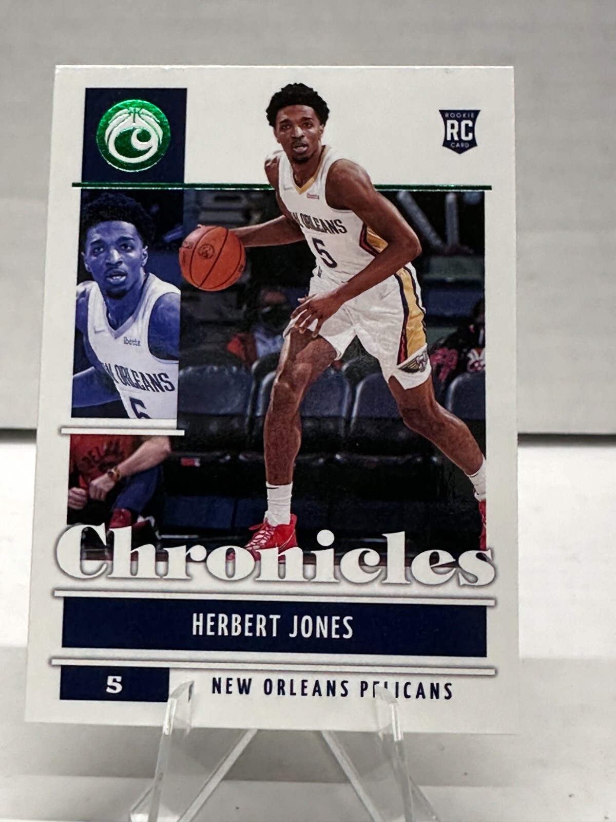 2021-22 Panini Chronicles Green #35 Herbert Jones RC New Orleans Pelicans