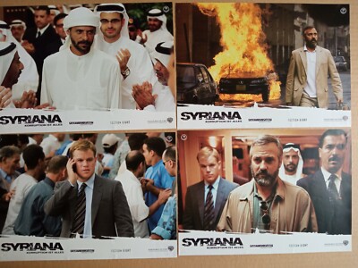 Q489 8x Aushangfotos SYRIANA George Clooney, Matt Damon