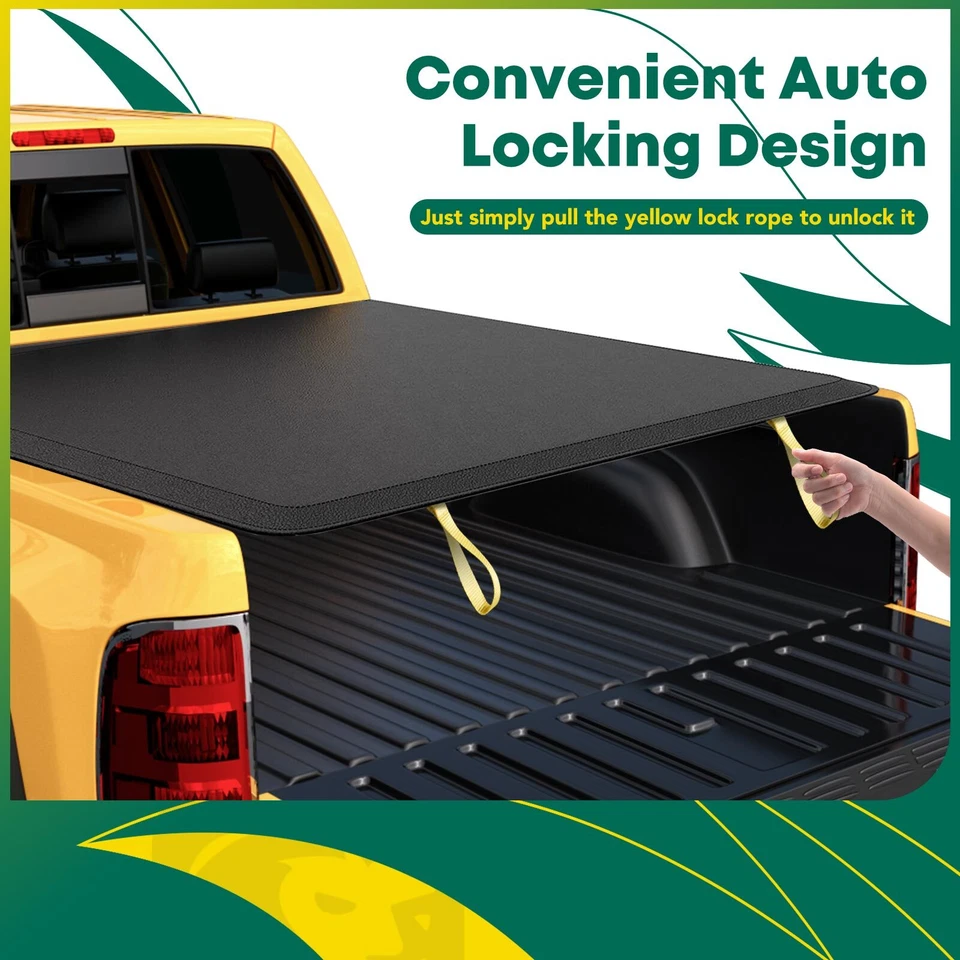 5'7" Soft Roll-up Tonneau Cover for Dodge Ram 1500 2500 3500 Ram 1500 2500 3500 - Image 4 of 4