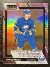 2023-24 O-Pee-Chee Platinum Ryan Johnson Rookie Sunset Insert Sabres 💎💎💎
