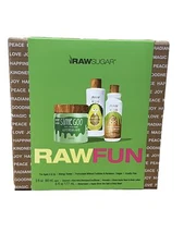 Raw Sugar Kids 3pc Fun Gift Set Shampoo/Conditioner, Lotion, Slime Body Wash NIB