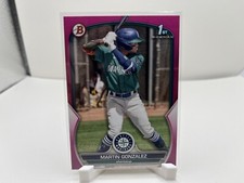 MARTIN GONZALEZ SP /299 PINK FUCHSIA PARALLEL 2023 Bowman 1ST Mariners