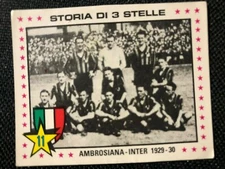 FIGURINE FOOTBALLERS PANINI 1979/80 N°390 AMBROSIANA-INTER 1929-30 NEW / VELINA