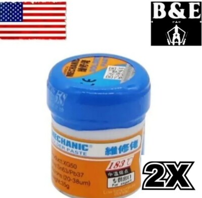 TWO Mechanic XG50 Solder Paste, Flux IPX3, Pcb, Weight 35g 183c