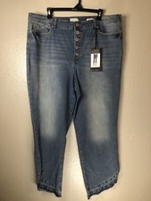 Sofia Jeans by Sofia Vergara Women's Leslie High-Rise Slim Straight Jeans Sz 20