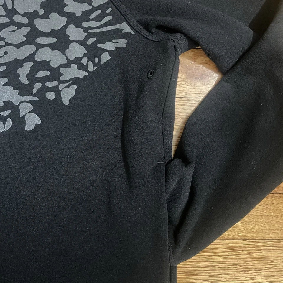 Sudadera Lululemon Snapshot Crew para mujer talla 6 negra estampado de leopardo Foto 4 de 4