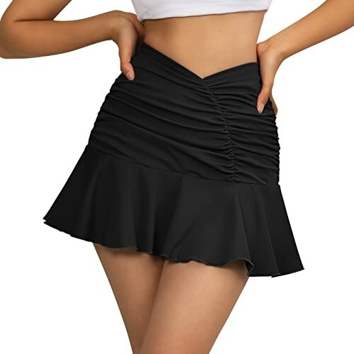 SUUKSESS Women Pleated Tennis Skirt 