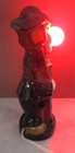 Vintage Drunk Hobo Holding a Lamp Post Red Nose Lights. Japan. Works Red Clay — photo 5