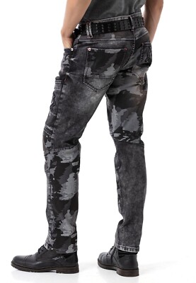Jeans Mimetici Da Uomo Cipo & Baxx NATO Denim Taglio Dritto CD859 - Foto 12