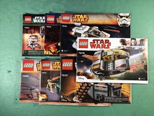 7 Lot | Lego Star Wars Instruction Manuals ONLY | Good Condition With Some Wear