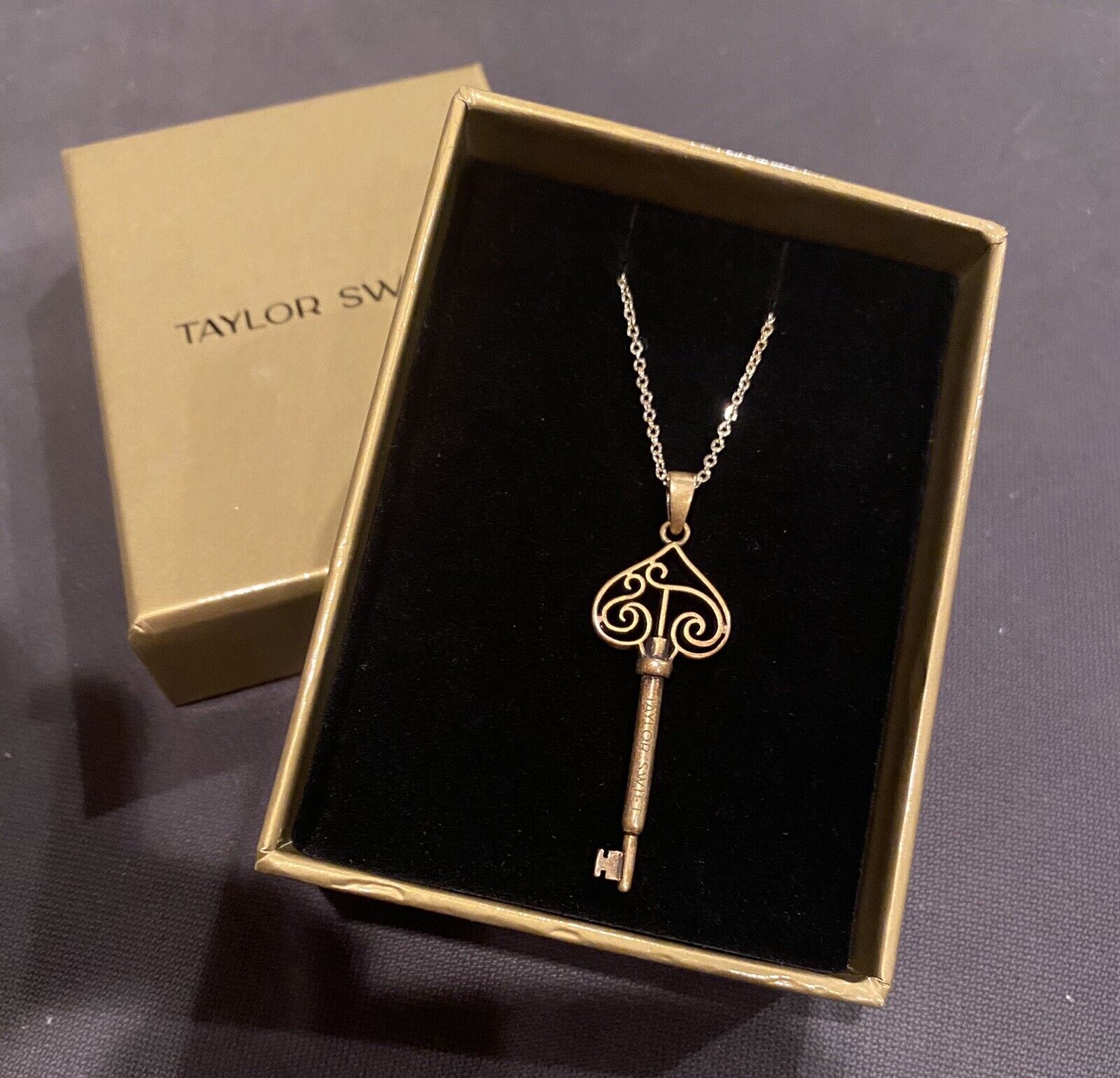 taylor swift “capture it remember it” vault key necklace merch fearless