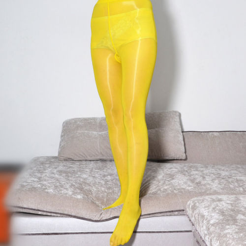 Glanzstrumpfhosen Cleancut Strumpfhose Schritt offen Nylon Dessous Glossy Tights - Bild 7 von 21