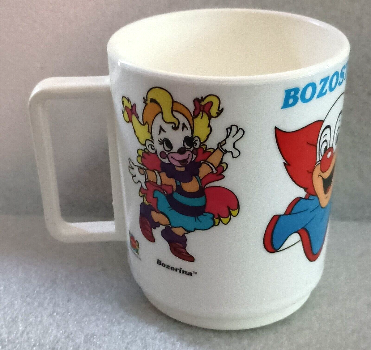 Bozo The Clown Larry Harmon Deka Hard Plastic Drink Beverage Cup