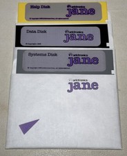 Jane by Arktronics for Apple II ,IIe,IIc, IIgs 1983 3-Disk Set 5.25  Floppy