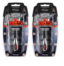 Personna M5 Magnum System Handle with Tray and 2 Refill Cartridges (2 Pack)