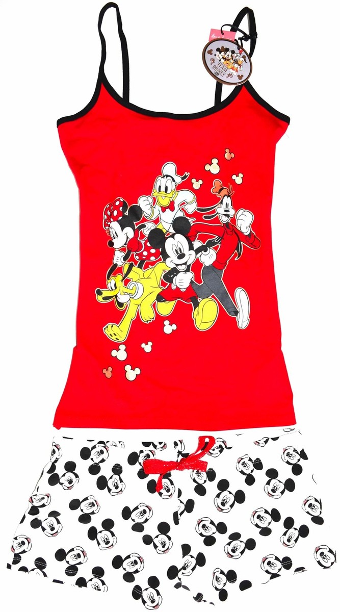 Shorts Primark Ladies Disney Pyjamas Official Disney Mickey Minnie