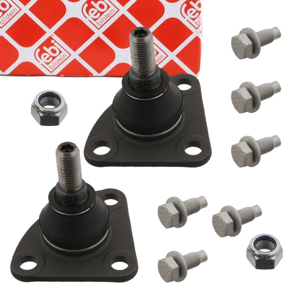 2X febi Traggelenk FüR Fiat Ducato 250 Peugeot Boxer Citroen Jumper Vorne Unten-image