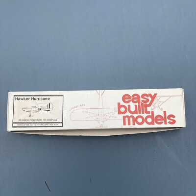 Easy Built Models Hawker Hurricane ￼ 20'' balsa+tissue Flying Scale Model FF19 M4