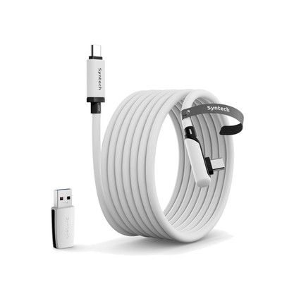 Versatile 5m Link Cable for Oculus/Meta Quest 3 & Steam VR - Lightweight & Fast
