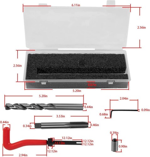 1420 Head Thread Bolt Repair Tool Kit for Toyota 11.5mm x 1.5 Engine - Foto 7 di 7