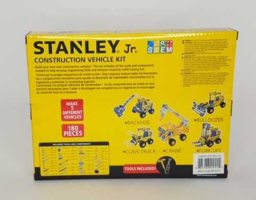 Stanley Multi Construction 5 Vehicle Mech Kit, Build & Play, 180 Pieces, Medium - Picture 4 of 7