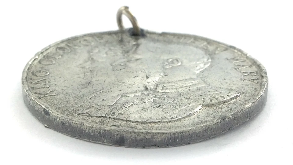 King George V 5th Fifth May 6 1935 Silver Jubilee Medal Pendant L276 - Image 3 of 4