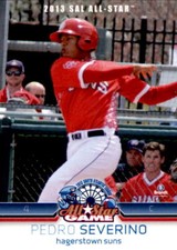 2013 SAL All-Star North Brandt #25 Pedro Severino Dominican Republic DR Card