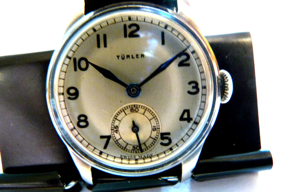Reloj Turler 1938 Vintage Movimiento Suizo 17 J?? CAJA ES 29 mm Foto 2 de 4