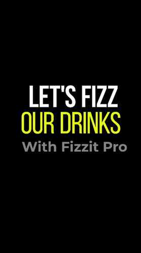 Machine à soude à eau gazeuse FizzitPro + bouteille de gaz CO2 et BPA - NOIR - Vidéo 1 sur 1