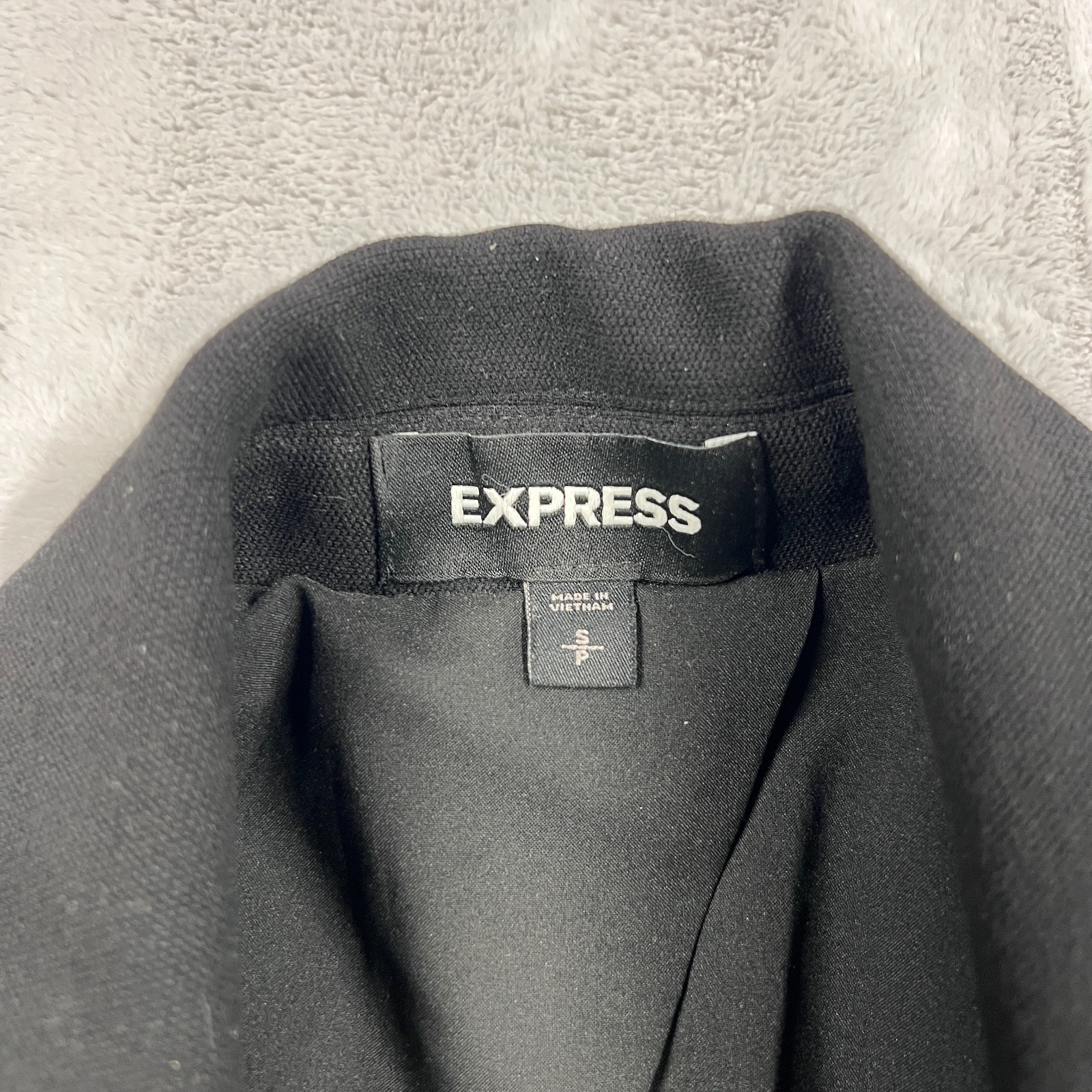 Express Black Stretch Double Breasted Blazer Jack… - image 2