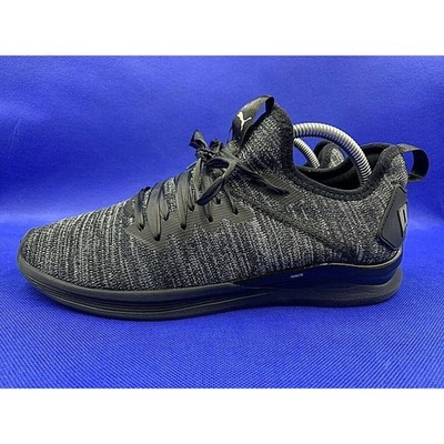 PUMA IGNITE FLASH EVOKNIT Black Running Athletic Shoes 190959 01 Women's Sz 9.5