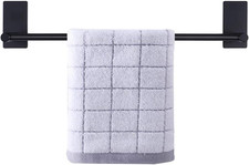 Self Adhesive Bathroom Towel Bar- Stainless Steel Bath Wall Shelf Rack Hanging T