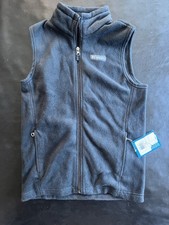 Columbia Sportswear Fleece Navy Blue Full Zip Vest Kid s Size Medium 10/12
