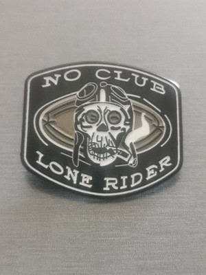 NO CLUB LONE RIDER MOTORRAD CLUB BIKER Pin Patch Neu Hochwertig