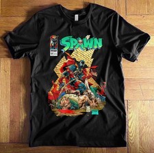 Spawn movie comic graphic short sleeve black color shirt reprint VK07858