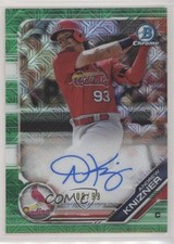 2019 Bowman Mega Box Chrome Mojo Green Refractor 8/99 Andrew Knizner Auto 3b3