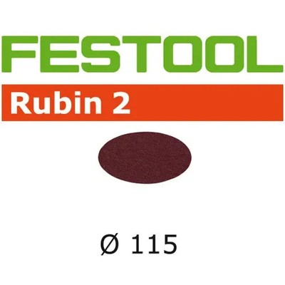 Festool 499089 Rubin 2 115mm P120 Disc Abrasives, 50 ct