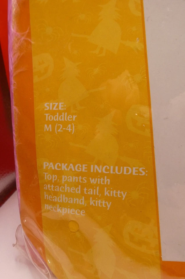 DISFRAZ DE GATITO BONITO NIÑO PEQUEÑO TALLA M (2-4) DETALLES DE TERCIOPELO Y PLUMAS ROSAS Foto 2 de 3