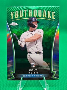 2024 Topps Chrome Update Colt Keith RC Youthquake Green /99