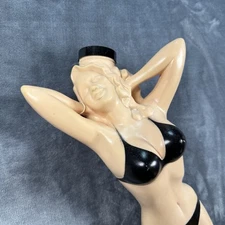 VTG Poynter Products Jayne Mansfield Hot Water Bottle Black Bikini 23 Inches