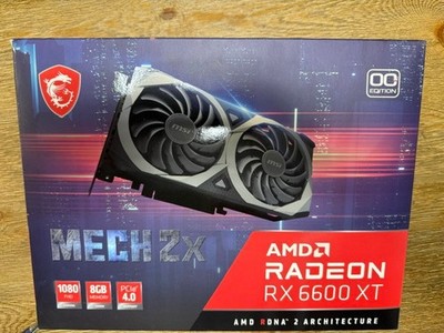 MSI Radeon RX 6600 XT MECH 2X OC 8GB GDDR6 Graphics Card