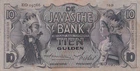 BANK OF NETHERLANDS INDIES 10 GULDEN 1939 VF P-79