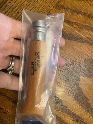 Opinel No8 OP13080 Carbon Steel Knife   Beechwood