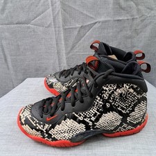Nike Little Posite One Foamposite GS Sail Habanero Size Woman 6 / A 34