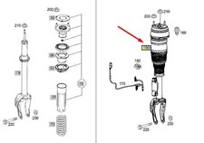 MERCEDES-BENZ GLE Coupe C292 Stoßdämpfer vorne links A2923202500