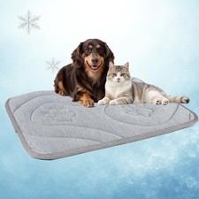 Dog Cooling Mat, Reversible Cool Warm Pet Orthopedic Pad, Thick Mat for Summ...