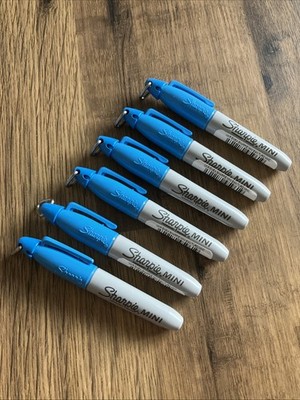 Sharpie MINI Permanent-Marker mit feiner Spitze TÜRKIS Kugelspitze (PKT 6 MARKER)