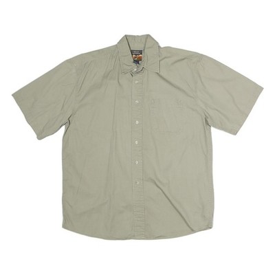 HIGH SIERRA Herren Beige Baumwollhemd XL Lässig Klassisch Mit Knöpfen Und Tasche