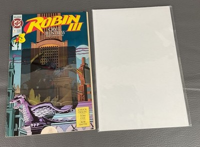 DC COMICS ROBIN 3 CRY OF THE HUNTRESS ERROR WHITE BLANK PAGES