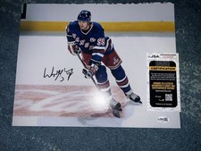 Wayne Gretzky Signed 11x14 Photo Edmonton Oilers The Great One Legend JSA #2